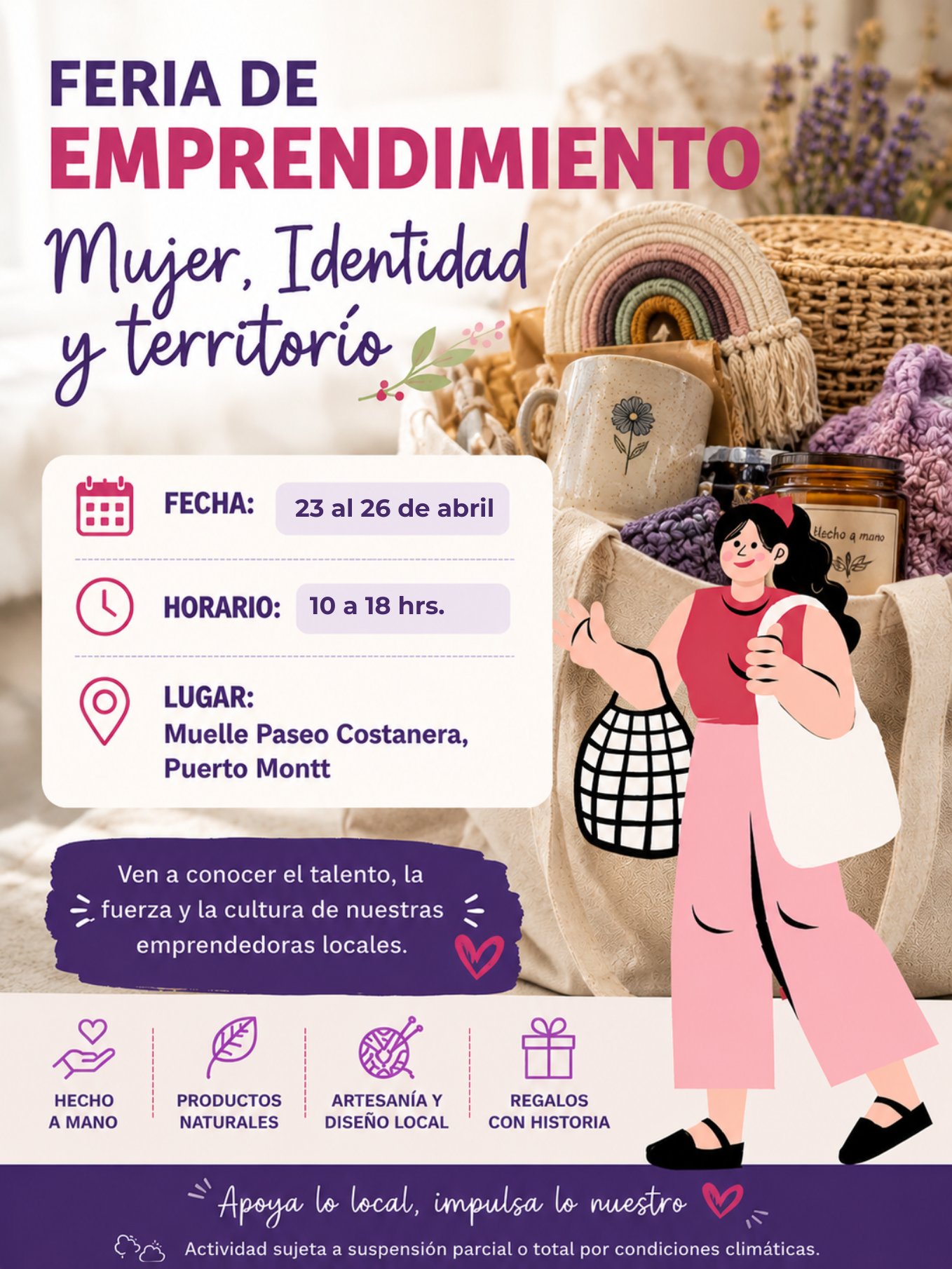 Expo Feria Mujeres, Identidad y Territorio – 23 al 26 de abril