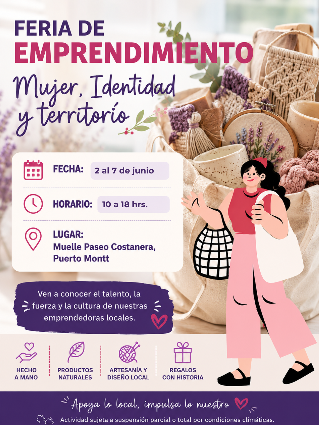Expo Feria Mujeres, Identidad y Territorio – 02 y 07 de junio